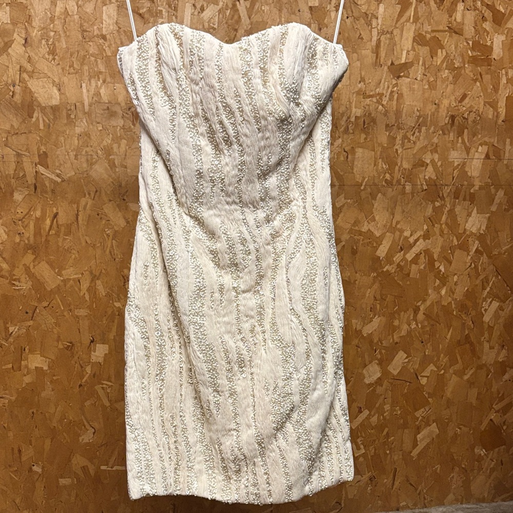 Isabelle Armstrong Cream Strapless Bridal Dress